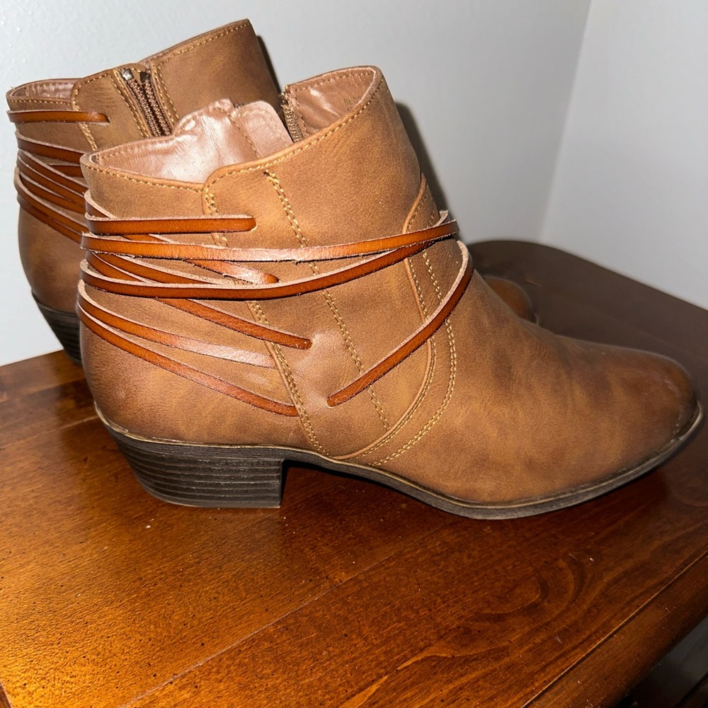 Madden Girl Leather Booties